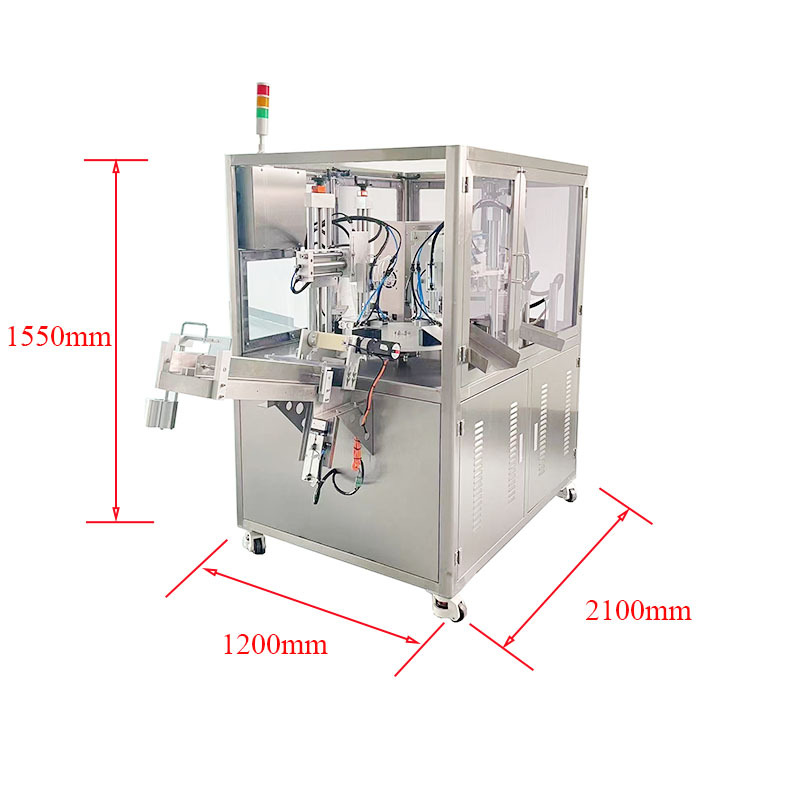 Fully Automatic Ultrasonic Cosmetic Tube Filling And Sealing Automatic Machine for Single Dose Cosmetics Monodose Strip